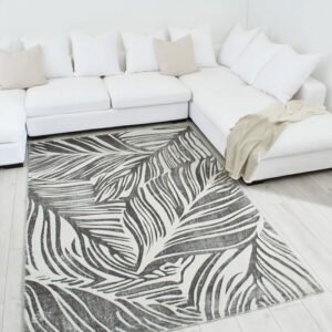 LIPARIS - Grey short-pile rug