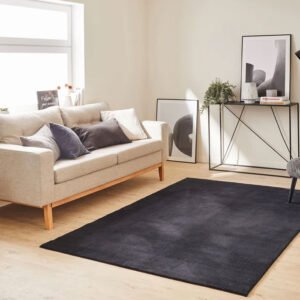 LOFT - Black long pile rug