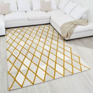 TUANA - Diamond-patterned rug