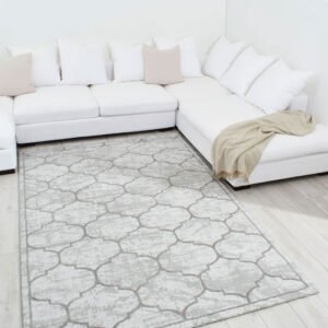 TUANA - Grey Quadrilope Rug