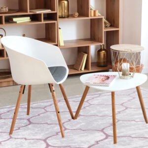 TUANA - Cream Pink Quadrilope Rug